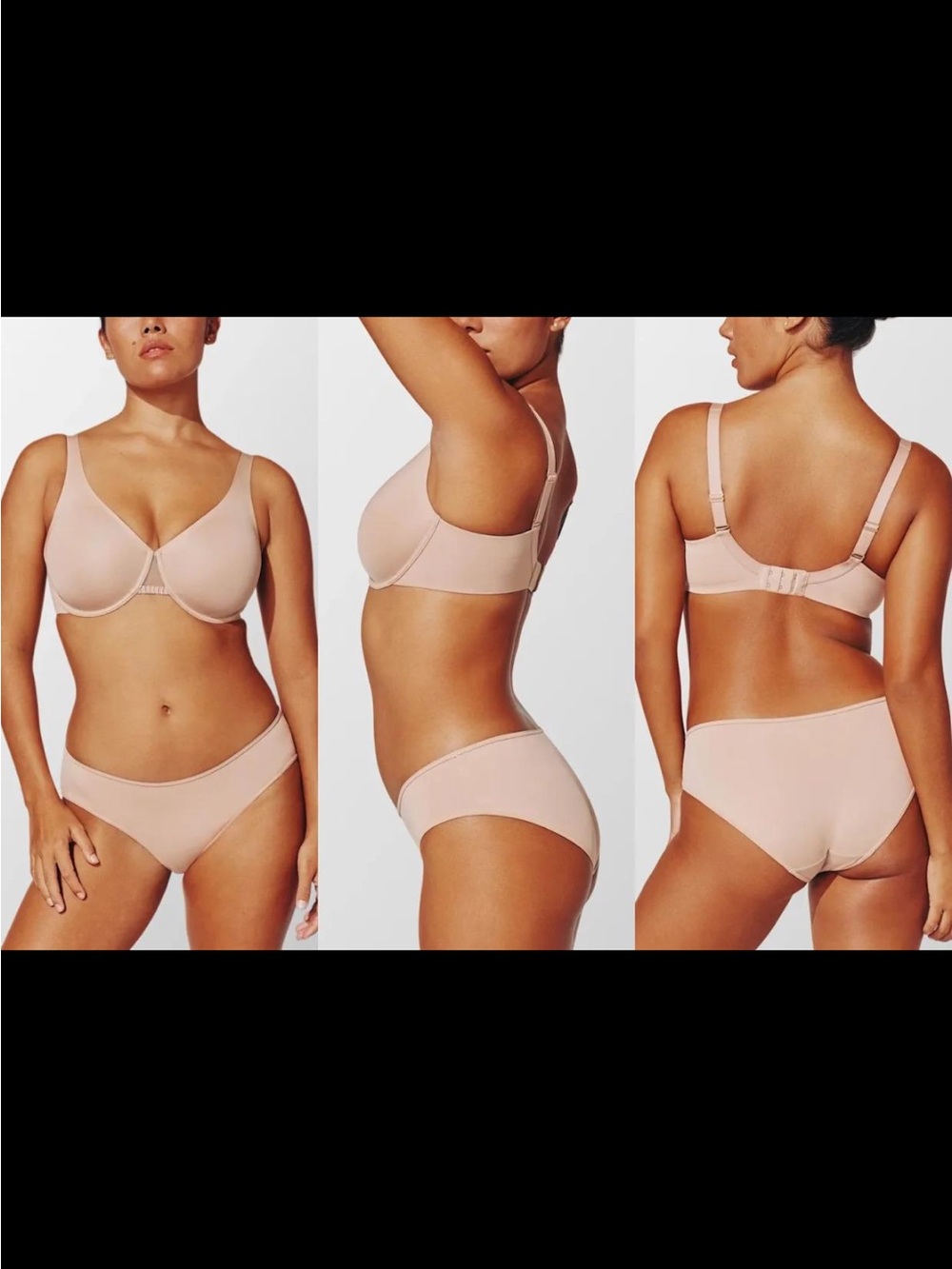 ThirdLove 24/7 Classic Unlined Minimizer Bra 38E Taupe New - Picture 7 of 8
